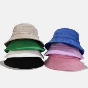 Geniş Memlu Şapkalar Bahar Yaz Yumuşak Nefes Alabilir Balıkçı Şapkası Koreli Kova Şapkaları Erkekler için Kadınlar Günlük Sokak Panama Bob Hip Hop Kapakları Ücretsiz Nakliye G230224