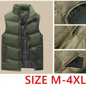 Herrenwesten Herrenweste Herbst Winter Ärmellose Jacken Herren Lose Lässige Dicke Warme Baumwolle Gefütterte Mäntel Weste Männlich West Homme Größe M 4XL 230225