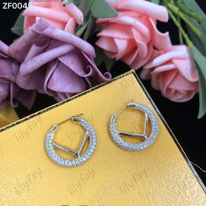 Love Earrings Designer Hoop Earring Luxury Jewelry Black Diamond F Loop Fashion Stud For Women Pink Studs Womens Wedding Gift 925 Silver Hot
