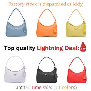 Re-edition 2005 Shoulder bags Underarm 2000 Top quality wholesale Handbags Womens messenger Nylon Crossbody bag leather men cleo hobo travel Handbag tote lady purse