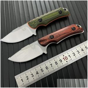 Кемпинг охотничьих ножек. Benchmade BM 15017 Hunt Fixed Blade Knife Cam Кухня выживание на открытом воздухе EDC Drop Sports Outdoors OT250B