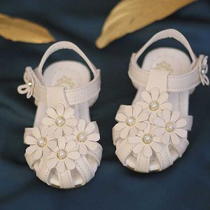 Sandalet Çiçek Kızlar Sandalet Bebek Çocuk Prenses Plaj Ayakkabıları Çocuk Sandalet Kızlar İçin Sandalet Yürüyen Yaz Ayakkabıları Sandalia Infantil Z0225 Z0225
