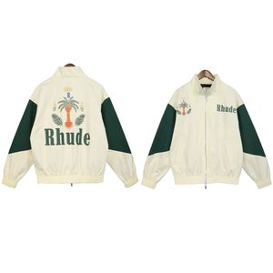 Rhude Brand Design Męskie kurtki Wiosna Lato Płaszcz z długimi rękawami Męska kurtka US Rozmiar S-XL