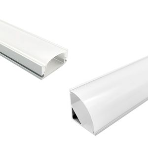 Belysningstillbeh￶r V /U -form LED -aluminiumkanalsystem med mj￶lkiga t￤ckk￥por och monteringskl￤mmor Aluminiumprofil f￶r LED -remsljusinstallationer USSSTAR