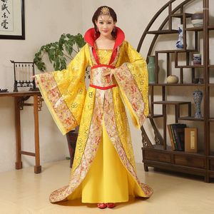 Scenkläder 3 färg prinsessor fairy kläder tang kostym hanfu kostym klänning kinesiska gamla traditionella klänningar