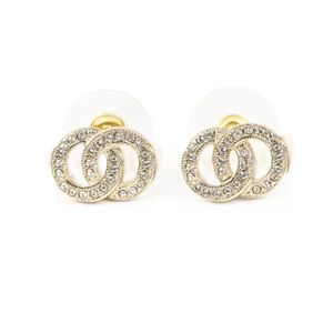 Mieszane proste kanały kolczyki stadninowe projektanci marki geometryczne słynne kobiety okrągłe kryształowy kryształ perłowy na przyjęcie weselne złoto Sier Sier