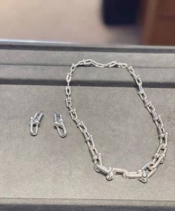 Золотое серебристое ожерелье с серебристым покрытием алмазное кросс -поперечные цепи обручи подвесной подвесной набор горячий дизайнер