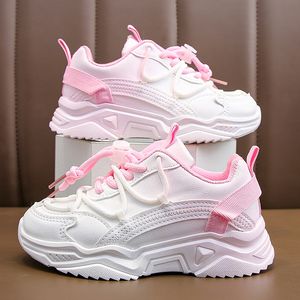 Sneakers Cute Girls Shoes Children Platform Casual 4 12 Years Autumn Kids Chunky Running Sports Tennis for 230224