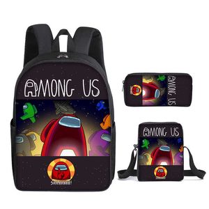 Backpacks Schoolbag three-piece game primary and secondary school bags children students satchel T230225