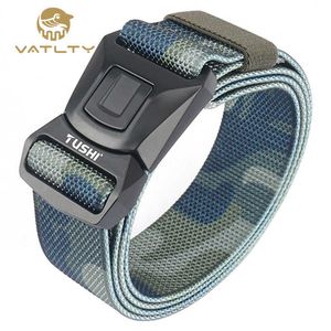 Pasy 2021 Wygodne pasy wojskowe Strong Real Nylon Army Anti-Slip Belt Anti-Rust Alloy Szybkie zwolnienie Paski dla mężczyzn L23126