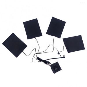 Halılar Isıtma Ped Elektrik Sayfası Isıtıcı Ayarlanabilir Sıcaklık USB Ücretli Giysiler 5V Yelek ceketi için 3 dişli