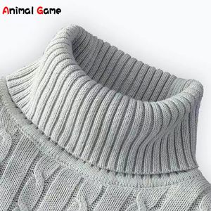 Men's T-Shirts Black Turtleneck Sweaters Men's Warm Sweater Christmas Pullover Women Pullovers Neck Man Turtlenecks Winter Cashmere Outdoor 230225