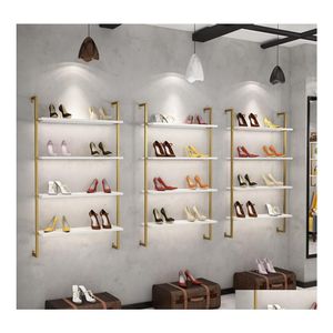 bil DVR kommersiella möbler Klädbutik Display Rack Special Highend Show Cabinet Shelf Shoes Shop Mtilayer Racks Mall Wall Shoe Drop de Dhnho