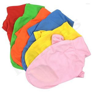 Abbigliamento per cani Camicia color caramella per cani di taglia piccola e media Camicie divertenti Manica corta Colletto rovesciato Abbigliamento estivo per animali domestici