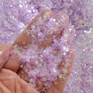 Nail Glitter 50g Highlight Symphony Nails Flakes Colorful Powder Art Sequins Supplies Accessories For DIY Design Hexagon
