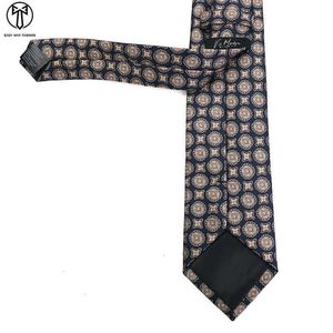 Шейные галстуки портной Смит Новые мужчины Классический роскошный роскошный галстук полосатый плейс Плейд Плед Жаккард для деловой свадебной выпускной
