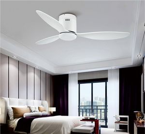 Modern Black White Low Floor DC Motor 30W Ceiling Fans With Remote Control Simple Ceiling Fan Without Light Home Fan 220V