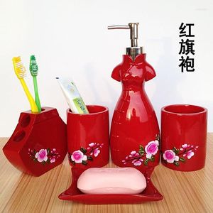 Set di accessori da bagno Forniture per il bagno alla moda Resina di cinque vasche da bagno - Regalo di nozze