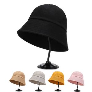 Breite Krempeln Hüte Sommer Frühling schwarze Frauen Eimer Hut Männer Hip Hop lässig Color Color Panama Cap Outdoor Beach Visor Sonne Hats Lady Fisherman Cap G230224