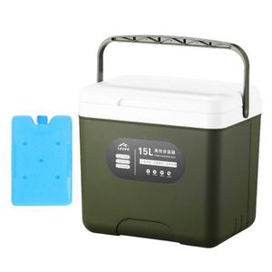 15L Refrigerator Outdoor Small Incubator Portable Car Home Medicine Cosmetics Wild Barbecue Fishing Storage Box R230225