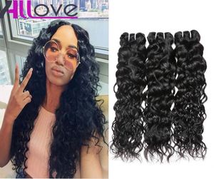 Braziliaanse Hair Extensions 3 Stukslot Goedkope 8A Onverwerkte Menselijk Haar Weeft Peruaanse Water Wave Virgin Haar Inslagen Whole8533829