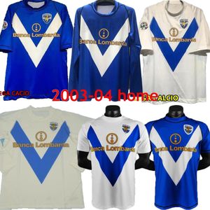 Retro 2003 2004 Brescia Calsio Futbol Formaları Caracciolo Baggio Pirlo Di Biagio Futbol Mauri Vintage Futbol Camiseta Klasik Gömlek