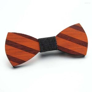 Bow Ties Simple Men's Suit Wooden Tie For Groom Wedding Party Men Formal Wear Business Cravat Clothing Accessories