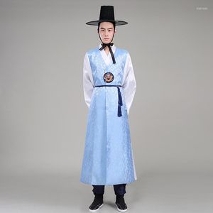 Sahne Giyim Erkekler Kore Giyim Performans Kostümleri Düğün Hanbok Elbise Geleneksel Kostüm Elbise Azınlık Dans SL1571