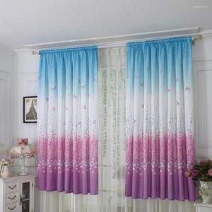 Curtain Butterfly Curtains For Living Room Bedroom Kitchen Decoration Modern Voile Drape Valance Organza Window 100x200cm