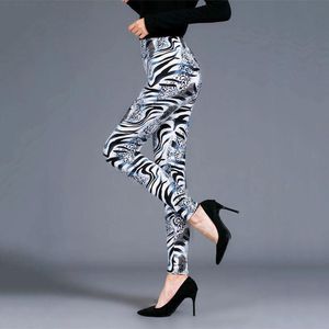 Calça feminina capris desenho animado pintado perneiras mulheres sexy push up moda fitness leggins gym esportivo de cintura alta