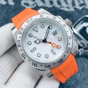 Spojrzenie męskie zegarki automatyczne zegarek mechaniczny 42 mm gumowy pasek na rękę na rękę dla mężczyzn luksusowe zegarek na rękę montre de lukse