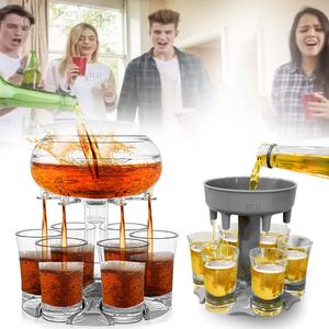 Wine Glasses S Dispenser Liquor 6 Glass And Holder Fill Beer Cups Swim Pool Party Bar drinking game Tools 230225