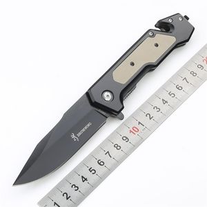 New Browning DA316 Black Tactical Folding Knife G10 Handle Outdoor Camping Handing Fishing Survival Pocket EDC Tools247m