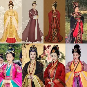 Film Television Samma artikel Etnisk kläder Ancient Costume Kvinna Han Suit Queen Outfit Empress Dowager Slå Standard Hanfu Performance Dress