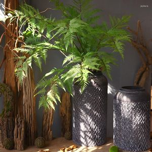 装飾花 160 センチメートル人工シダグリーン植物アレンジメントアクセサリーペルシャ葉ホームウェディング風景モデリング装飾