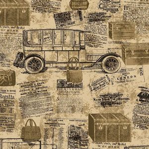 Wallpapers Retro Nostalgic English Lettered Wallpaper Industrial Style Loft Bar Cafe Restaurant Personalized Spaper Carriage