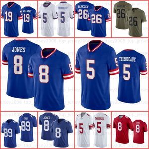 26 Saquon Barkley Football Jerseys 8 Daniel Jones 5 Kayvon Thibodeaux Wan'Dale Robinson Kenny Golladay Leonard Williams Michael Strahan