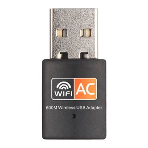 AC 600 Mbps 2.4G/5GHz Network Card WiFi Dongle AC Wireless Network Card med RTL8811CU Smart Chip Wireless USB WiFi Adapter