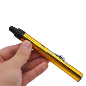 Wholesale Click N Vape vaporizer Mini Herbal Vaporizer smoking pipe Trouch Flame Lighter with built-in Wind Proof torch butane pen