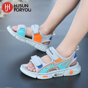 Sandals 2023 Children Sandals Boys Mesh Shoes Summer Brand Fashion Sports Shoes Boy Breathable NonSlip Baby Beach Shoes Z0225