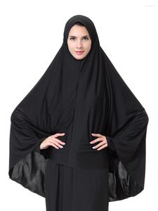 Etniska kläder kvinnor bön svart arabisk lång muslim