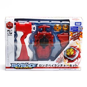 Dönen Top% 100 Orijinal Toptan Tomy Beyblade Patlama Başlatıcı B-123 Uzun Bey Başlatıcı Seti 230225