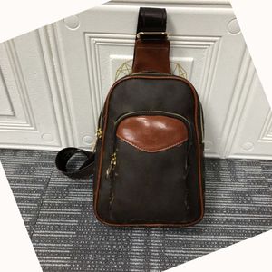 Bolsa de peito masculina de grife famosa, flores marrons, bolsa transversal xadrez, bolsa carteiro, bolsa de ombro xadrez, bolsa de cintura, bolsa crossbody, bolsa esportiva ao ar livre