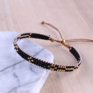 Cadeia de link Kelitch Fashion Novos amigos Amizade Bracelete Miyuki Mulheres Bracelets Bohemian Cadeia de contas ajustável Bangles de embrulho artesanal G230222