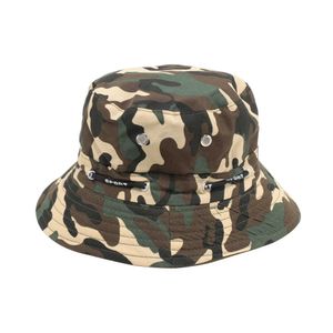 Breda randen hattar kamouflage unisex hink hatt fiskare mössa jakt fiske utomhus mössa mäns kvinnors sommarsol hat g230224