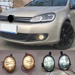 F￶r VW Golf 6 MK6 Cabriolet 2010-2016 LED FOG LAMP FRONT BUMPER GRALLE LJUSSVENT Kabel Harness Halogen Set