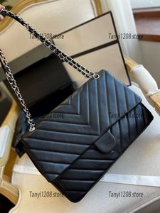 Nuove donne di moda più cf CF Designer di tote bag grandi 7A Top Top Luxury Crossbody Chain Silver Black Leather Bags Beach Bags Classic Culla da borsetta vintage