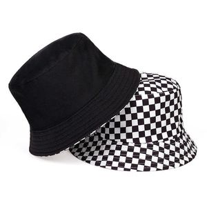 Geniş Memlu Şapkalar Moda Çift Taraflı Balıkçı Şapkası Kadın Açık Gölge Kova Şapkaları Vahşi Gelgit Şapka Erkekler İçin Pamuk Kova Şapkaları Casquette G230224