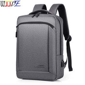 Men 15 6inch Laptop Backpack External USB Charging Computer Backpacks Waterproof Travel Bag for Unisex High Quality185C