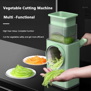 Fruktgrönsaksverktyg Multifunktionell trumma Vegetabilisk skärare Rotary Vegetabilisk potatischopper Grater Grinder Salad Maker Hand Slicer Kitchen Tool 230224